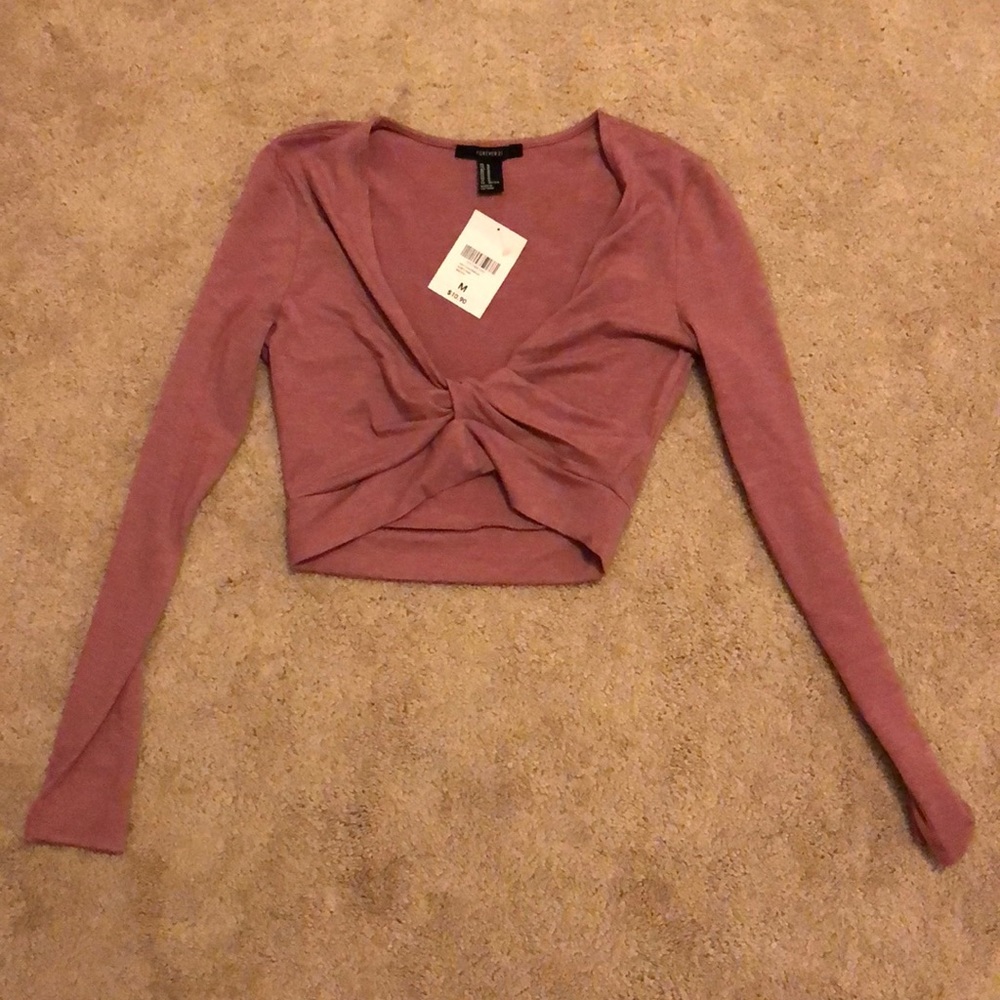 Forever 21 knitted crop top